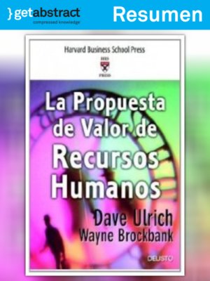 cover image of La Propuesta De Valor De Recursos Humanos (resumen)